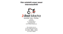 Desktop Screenshot of 2-radmacha.de